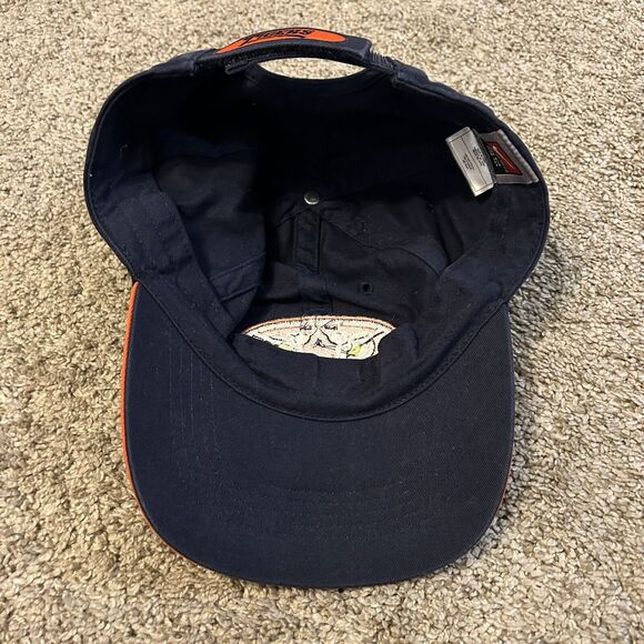 Vintage Nike Auburn Tigers Blue Logo Swoosh Cap Hat Strapback - Picture 2 of 6